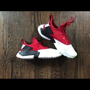 Youth size 6.5 Nike Huarache Red, White & Black